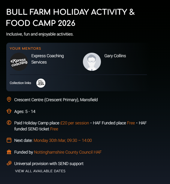 Crescent Express Coaching Services Bull Farm HAF October Camp